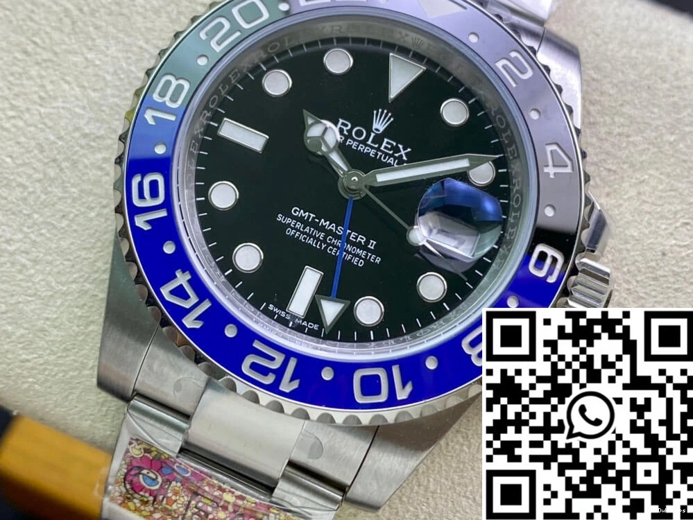 Factory Clean Rolex II GMT Dial Black 116710BLNR-78200 Master 0106